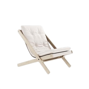 Sillón Karup Boggie con Colchón para Exterior 401 Blanco/haya Aceitada