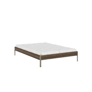 Estructura de Cama Karup Core 140x200 Marrón Algarrobo/verde Salvia