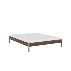 Estructura de Cama Karup Core 160x200 Marrón Algarrobo/verde Salvia
