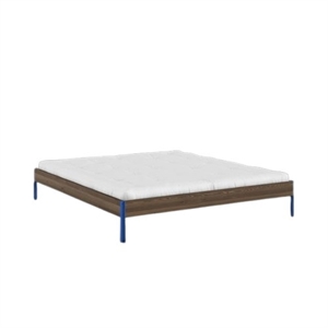 Estructura de Cama Karup Core 180x200 Marrón Algarrobo/azul Vivo