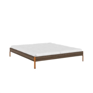 Estructura de Cama Karup Core 180x200 Marrón Algarrobo/ Naranja Solar