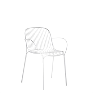 Silla de Comedor Kartell Hiray con Reposabrazos Blanco