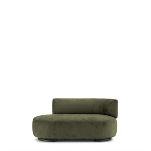 Kartell K-Wait Dormeuse Sofá Derecha Verde