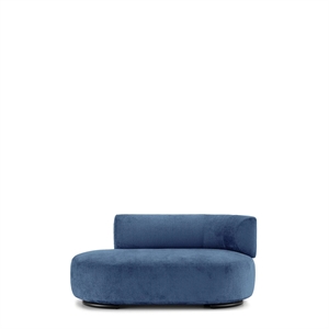 Kartell K-Wait Dormeuse Sofá Derecha Azul