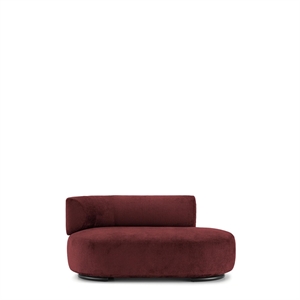 Kartell K-Wait Dormeuse Sofá Izquierdo Rojo