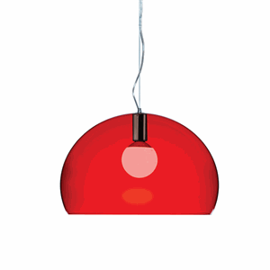 Kartell FL/Y Lámpara Colgante Mediana Rojo
