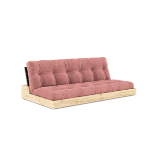 Karup Design Base Cama con Somier y Colchón de 5 Capas Negro Noche/ Rosa Sorbete