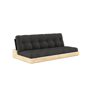 Karup Design Base Cama Somier Con Colchón De 5 Capas Negro Noche/Gris Oscuro