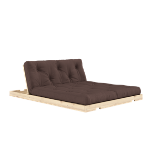 Sofá Cama Plegable Karup Design con Colchón, 140 x 200 Cm, Marrón/crudo