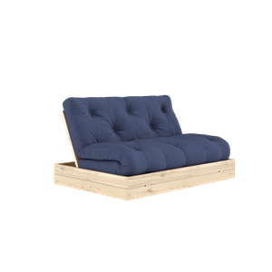 Sofá Cama Plegable Karup Design con Colchón de 140 x 200 Cm, Lacado Azul Marino/transparente