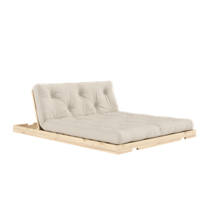 Sofá Cama Plegable Karup Design con Colchón, 140 x 200, Beige/crudo