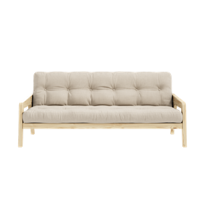 Karup Design Grab Sofa M. Colchón de 5 Capas 747 Beige/ Lacado Transparente