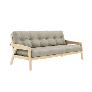 Karup Grab Sofá Cama Pino Lacado Transparente/Lino 914