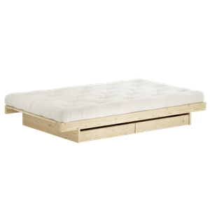Estructura de Cama Karup Design Kanso con 2 Cajones, 90 x 200 Cm, Color Crudo