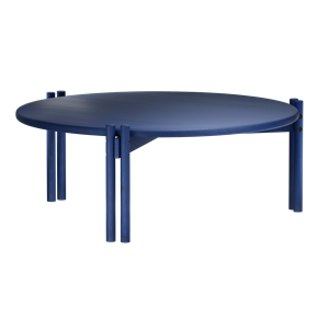 Karup Design Mesa de centro Sticks baja Azul cobalto