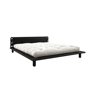 Estructura de Cama Karup Peek con 2 Lámparas 140x200 102 Negro
