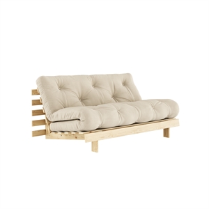 Sofá Cama Karup Roots 160x200 Raw/747 Beige