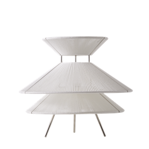 Frandsen Kiku Lámpara de Mesa Ø35,5 cm Blanco