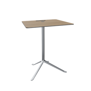 Mesa Auxiliar Fritz Hansen Little Friend KS14 de Roble y Aluminio Pulido