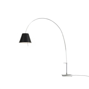 Luceplan Lady Costanza Lámpara de Pie Cuerpo de Aluminio Pantalla Negra