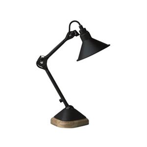 Lampe Gras N207 Lámpara de Mesa Cuerpo Negro Mate Color de Pantalla A Elección
