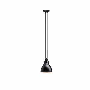 Lampe Gras N322 Lámpara Colgante Redonda Negro mate/Cobre