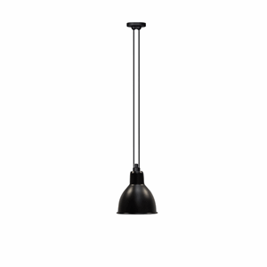Lampe Gras N322 XL Lámpara Colgante Redonda Negro Mate