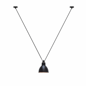 Lampe Gras N323 Lámpara Colgante Redonda Negro Mate