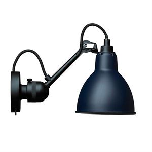 Lampe Gras N304 Lámpara de Pared Con Interruptor Negro mate/Azul Mate