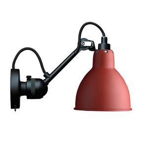 Lampe Gras N304 Lámpara de Pared Con Interruptor Negro mate/Rojo Mate