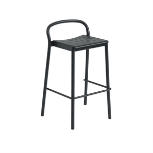 Taburete de Bar Muuto Linear Acero 75 cm Negro