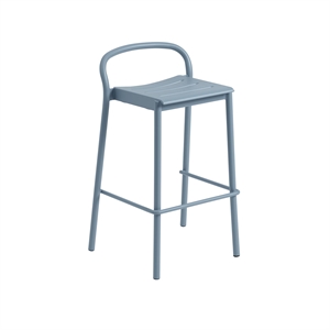 Taburete de Bar Muuto Linear Acero 75 cm Azul Pálido