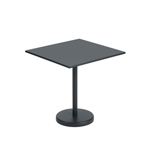 Mesa de Jardín Muuto Linear Steel Café Negro 70 X 70 cm