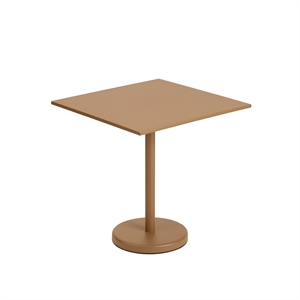 Mesa de Jardín Muuto Linear Steel Café Naranja Quemado 70 x 70 cm