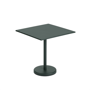 Mesa de Jardín Muuto Linear Steel Café Verde Oscuro 70 x 70 cm