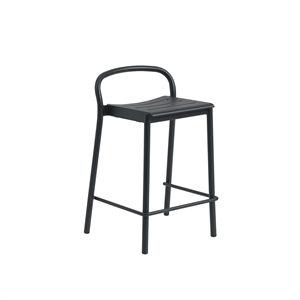 Taburete de Bar Muuto Linear Acero 65 cm Negro