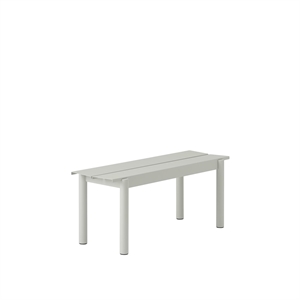 Banco Muuto Lineal Acero 110 X 34 cm Gris