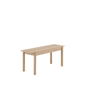 Banco Muuto Lineal Madera Roble 110 X 34 cm