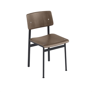 Silla de Comedor Muuto Loft Marrón Oscuro/Negro