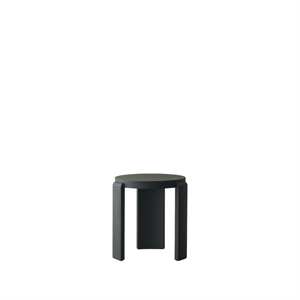 Taburete Louise Roe Spina de roble lacado en negro