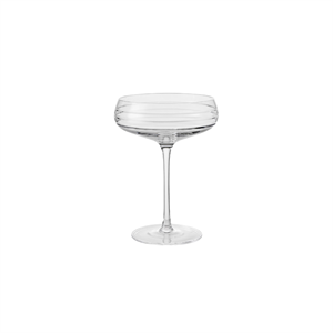 Copa de Champán Louise Roe de triple Cut, juego de 4, Transparente