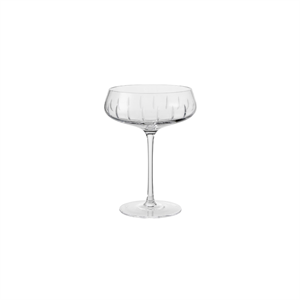 Copa de Champán Louise Roe de Cut simple, juego de 4 , Transparente