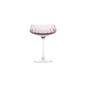 Copa de Champán Louise Roe de Cut simple, juego de 4, color rosa
