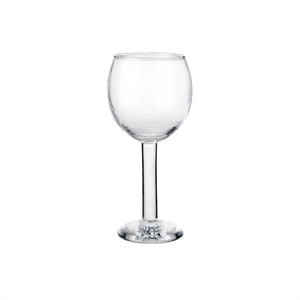 Copa de vino con burbujas Louise Roe, 410 ml, Transparente/burbujas