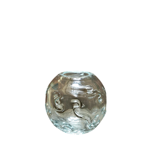 Jarrón de Vidrio Vintage Louise Roe SR Transparente