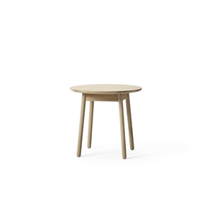 +Halle Nest Mesa de comedor Ø65xH61 Roble pigmentado blanco