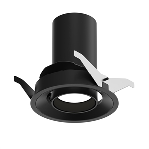 Lámpara de Techo Empotrada Louis Poulsen LP 51 Trim, 3000 K, con Encendido y Apagado, Negro