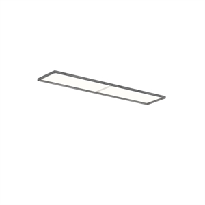 Lámpara de Techo Louis Poulsen LP Slim con Difusor Opalino Empotrado de 3000 K y Dali en Aluminio Crudo Oscuro