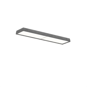 Lámpara de Techo Louis Poulsen LP Slim con Difusor de Ópalo de 3000 K y Aluminio Crudo Oscuro Dali