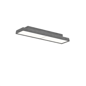 Lámpara de Pared/ Lámpara de Techo Louis Poulsen LP Slim de 3000 K y Aluminio Crudo Oscuro Dali